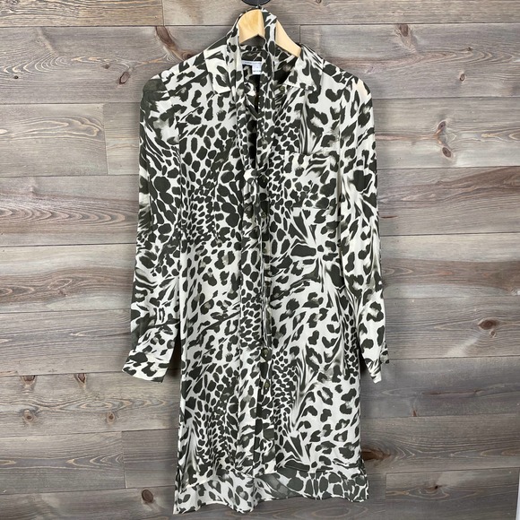 Diane von Furstenberg Silk Prita Animal Leopard Print Dress - Picture 3 of 10